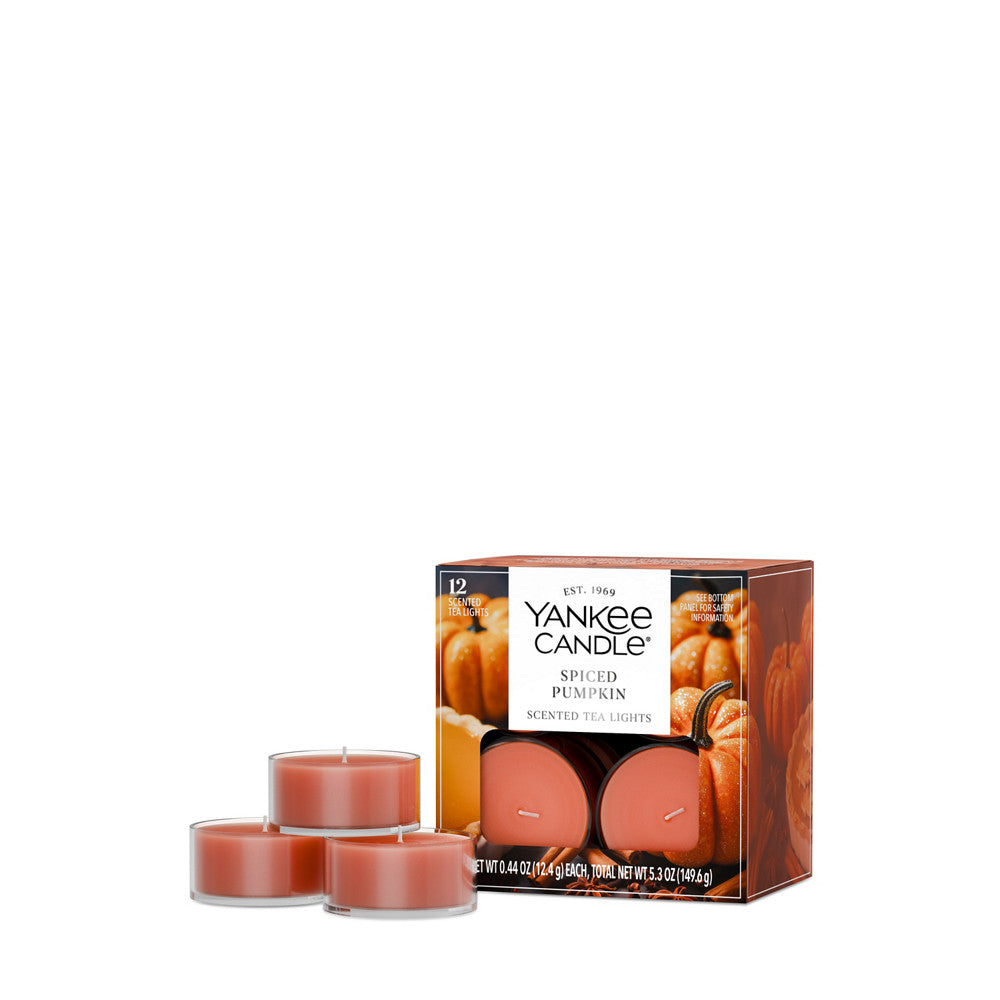 Spiced Pumpkin Scented Tea Light Candles
