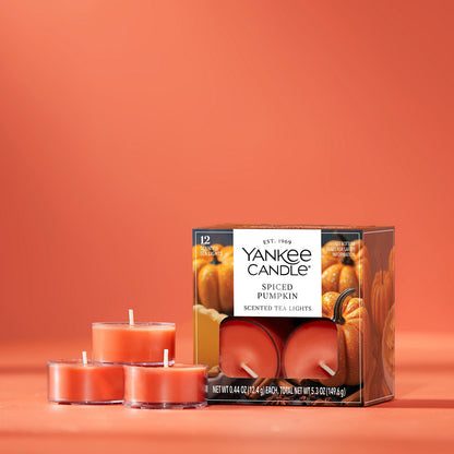 Spiced Pumpkin Scented Tea Light Candles