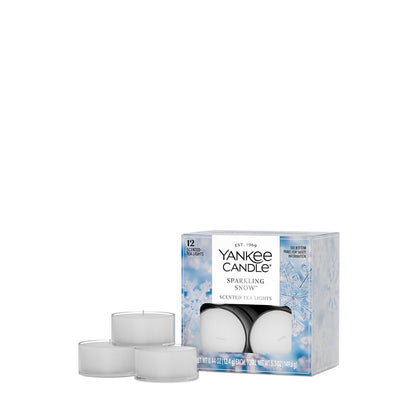 Sparkling Snow™ Scented Tea Light Candles