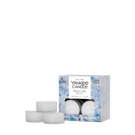 Sparkling Snow™ Scented Tea Light Candles