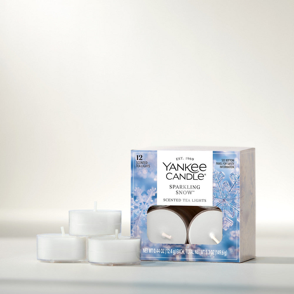 Sparkling Snow™ Scented Tea Light Candles