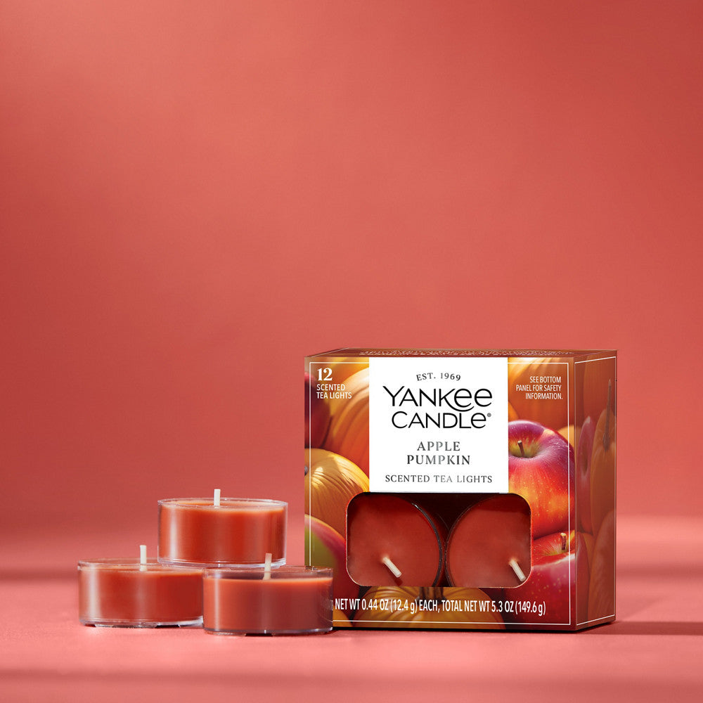 Apple Pumpkin Scented Tea Light Candles