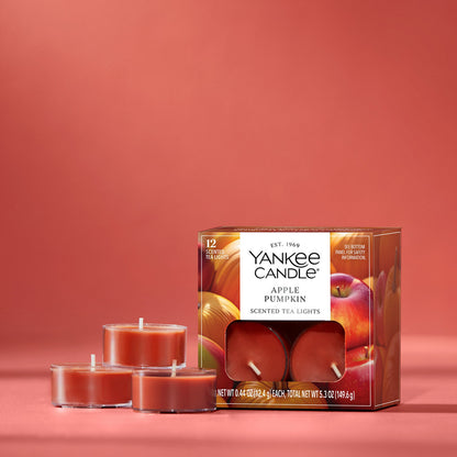 Apple Pumpkin Scented Tea Light Candles