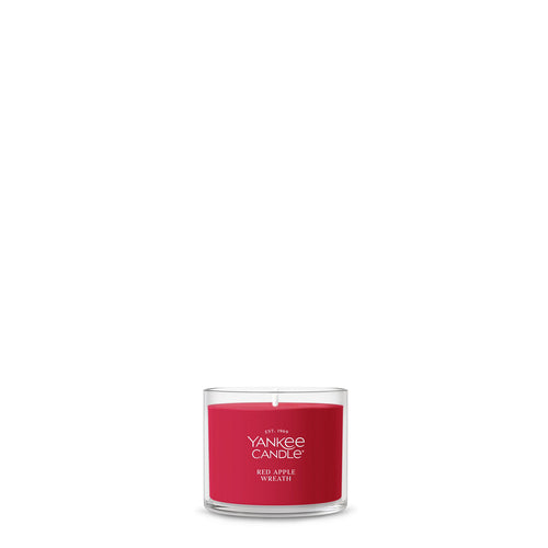 Red Apple Wreath Mini Candle