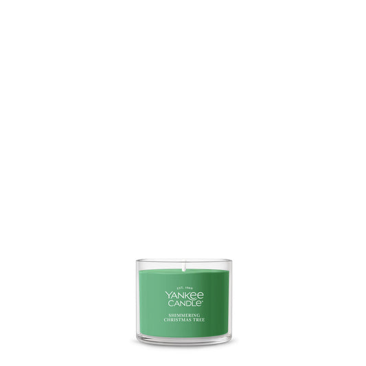 Shimmering Christmas Tree Mini Candle