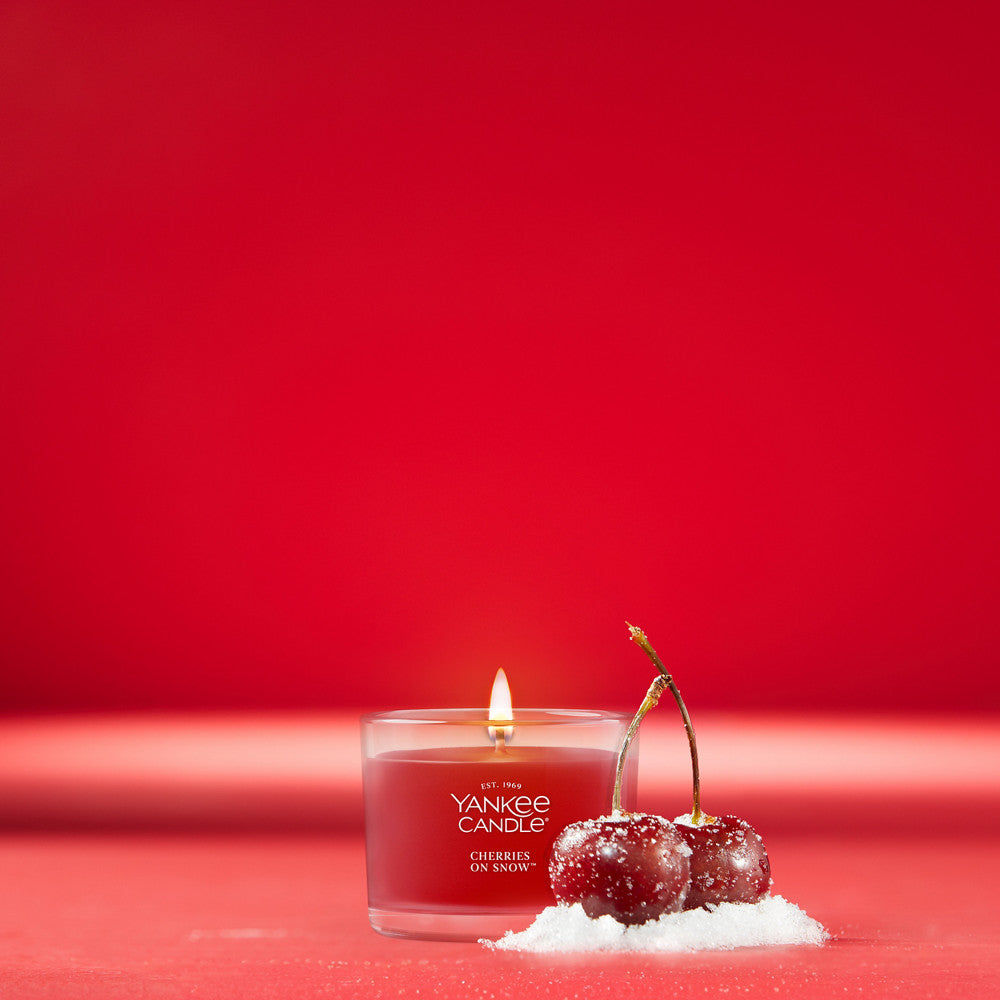 Cherries On Snow™ Mini Candle