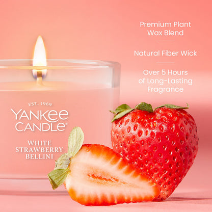 White Strawberry Bellini Mini Candle
