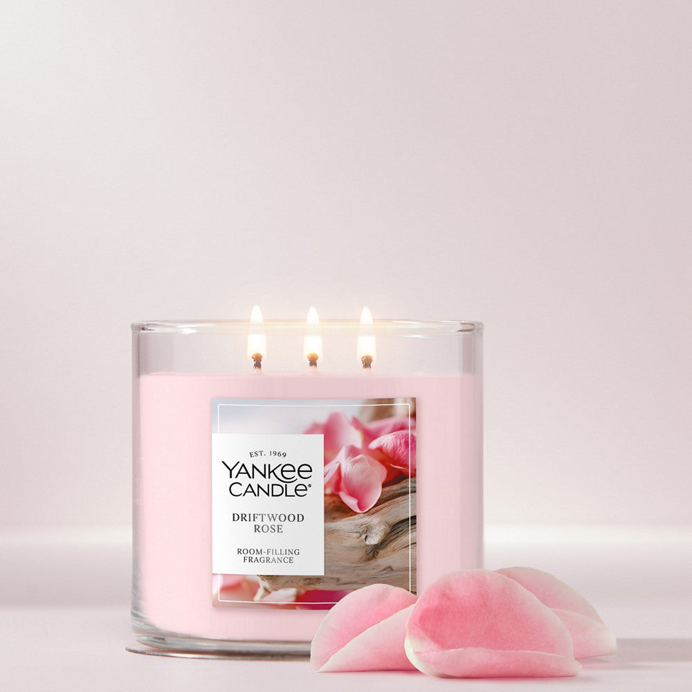 Driftwood Rose 3-Wick Candle