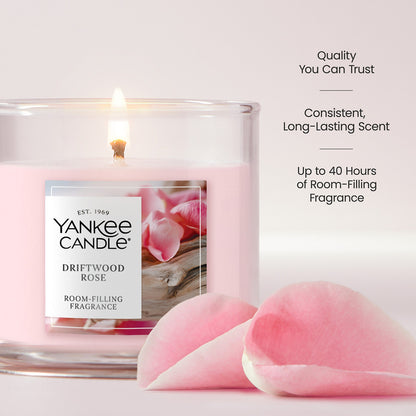 Driftwood Rose Small Tumbler Candle