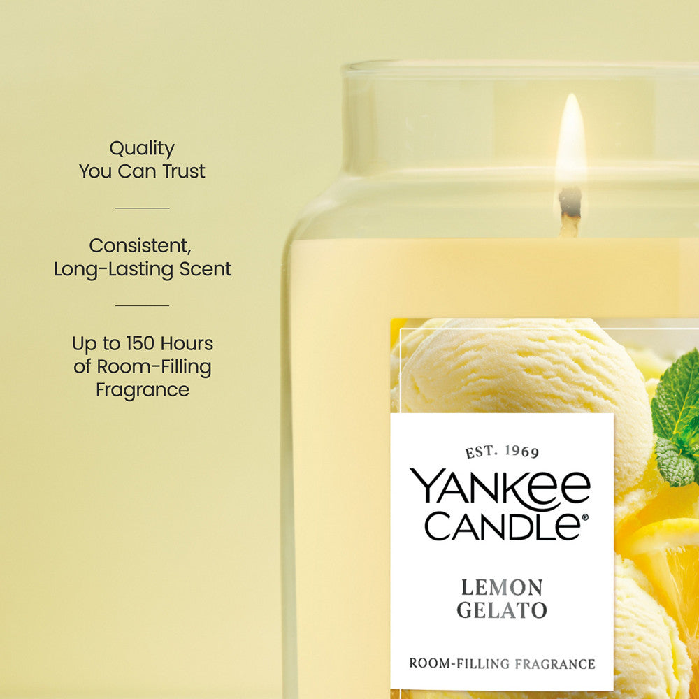 Lemon Gelato Original Large Jar Candle