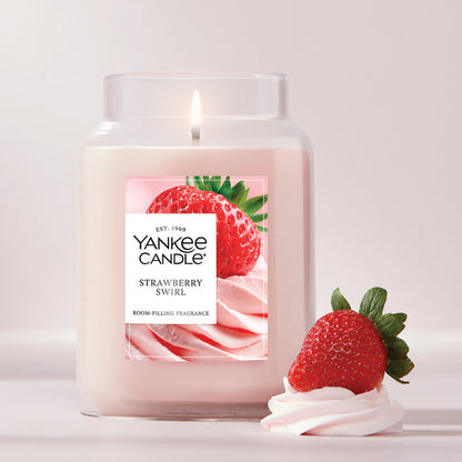 Strawberry Swirl Original Large Jar Candle