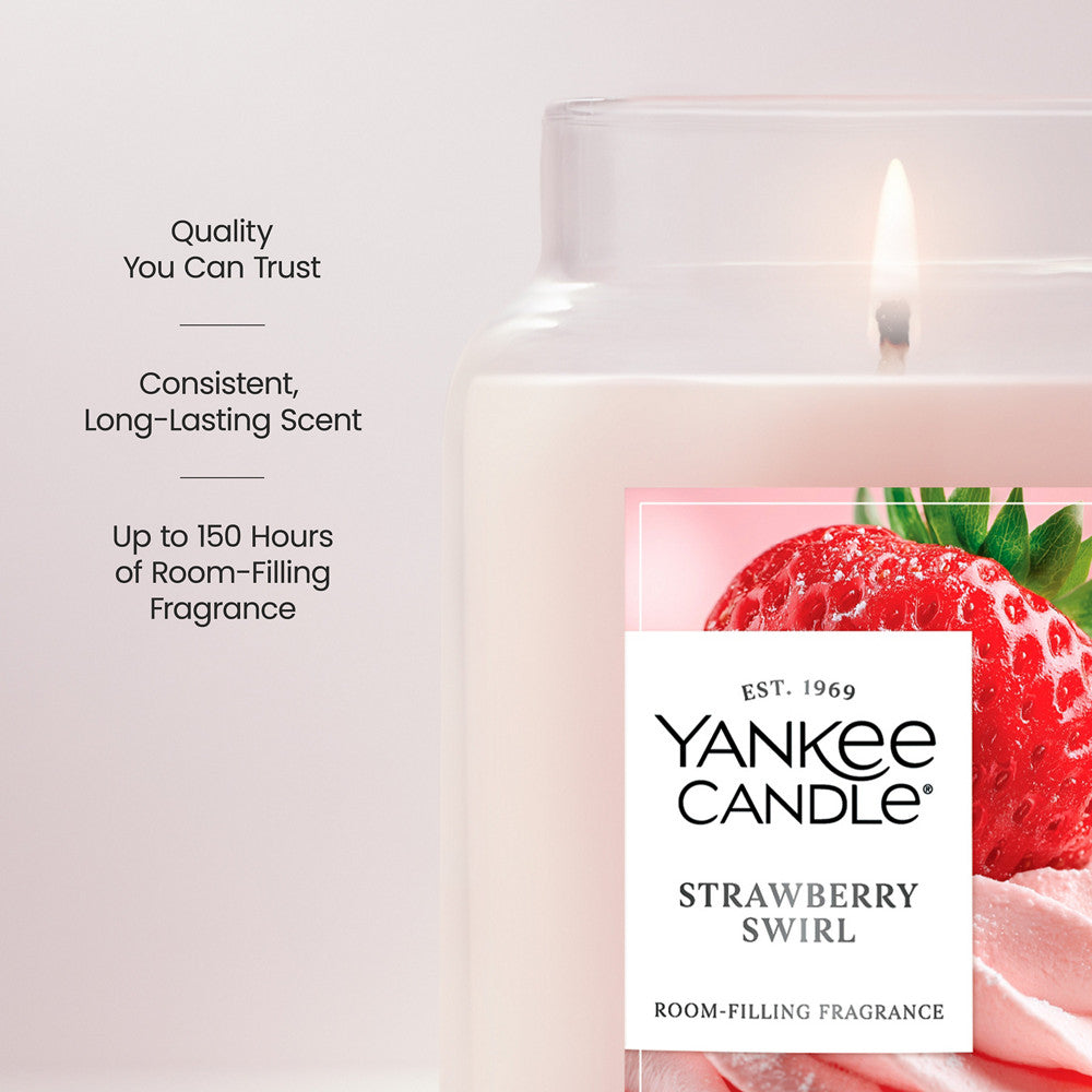 Strawberry Swirl Original Large Jar Candle