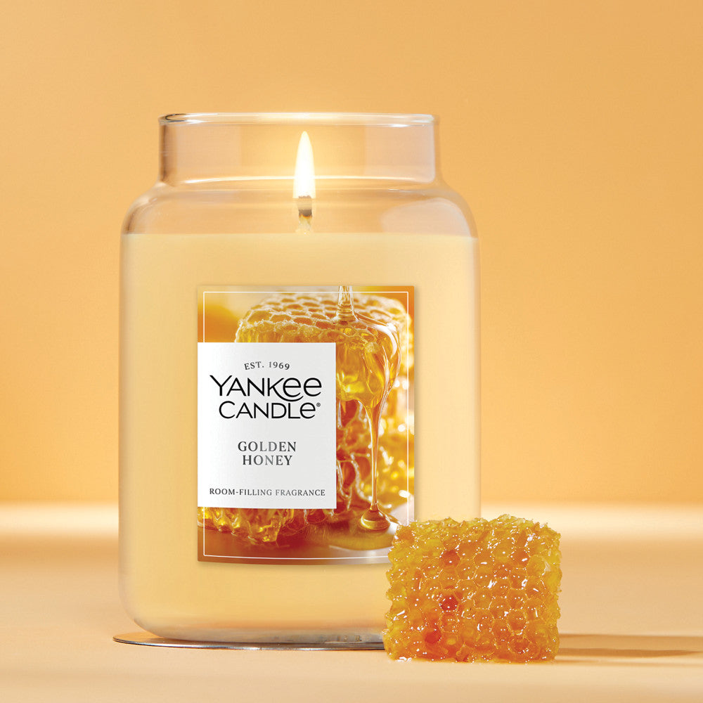 Golden Honey Original Large Jar Candle