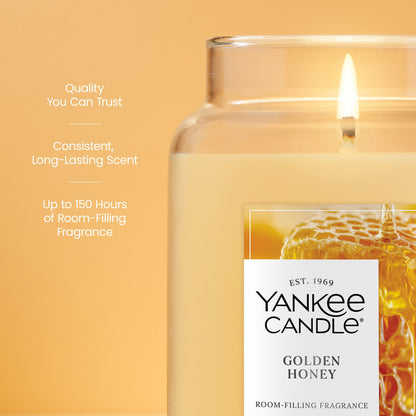 Golden Honey Original Large Jar Candle