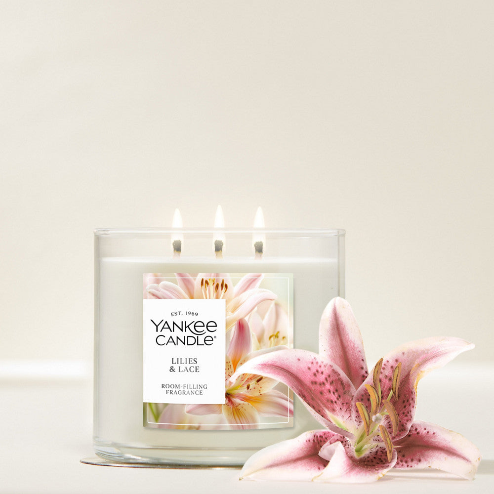 Lilies & Lace 3-Wick Candle