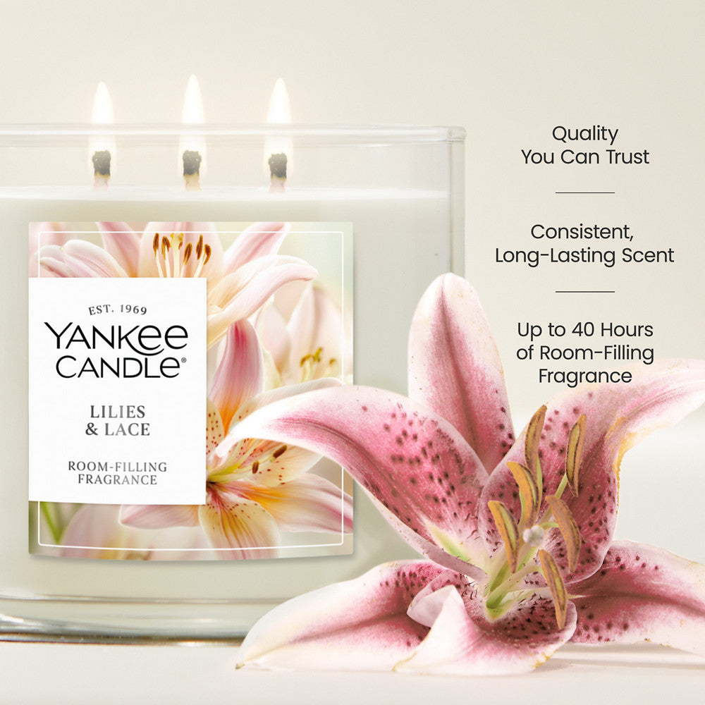 Lilies & Lace 3-Wick Candle
