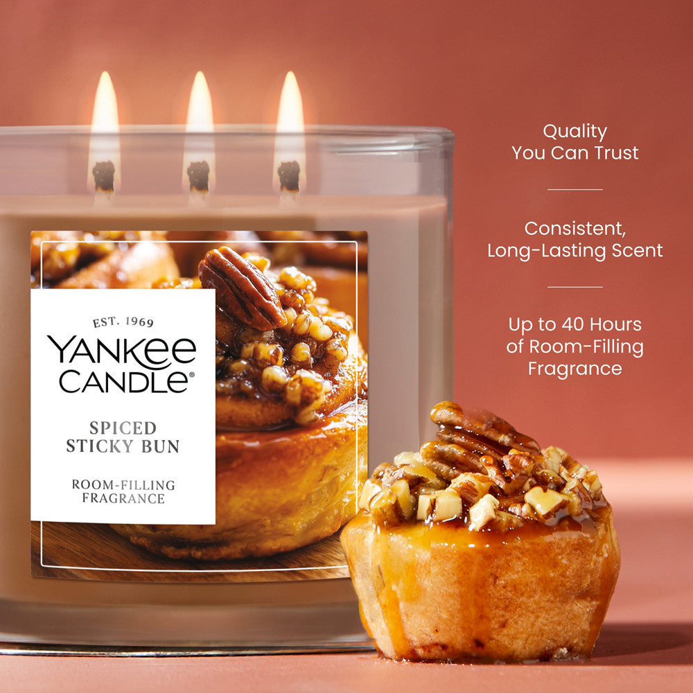Spiced Sticky Bun 3-Wick Candle