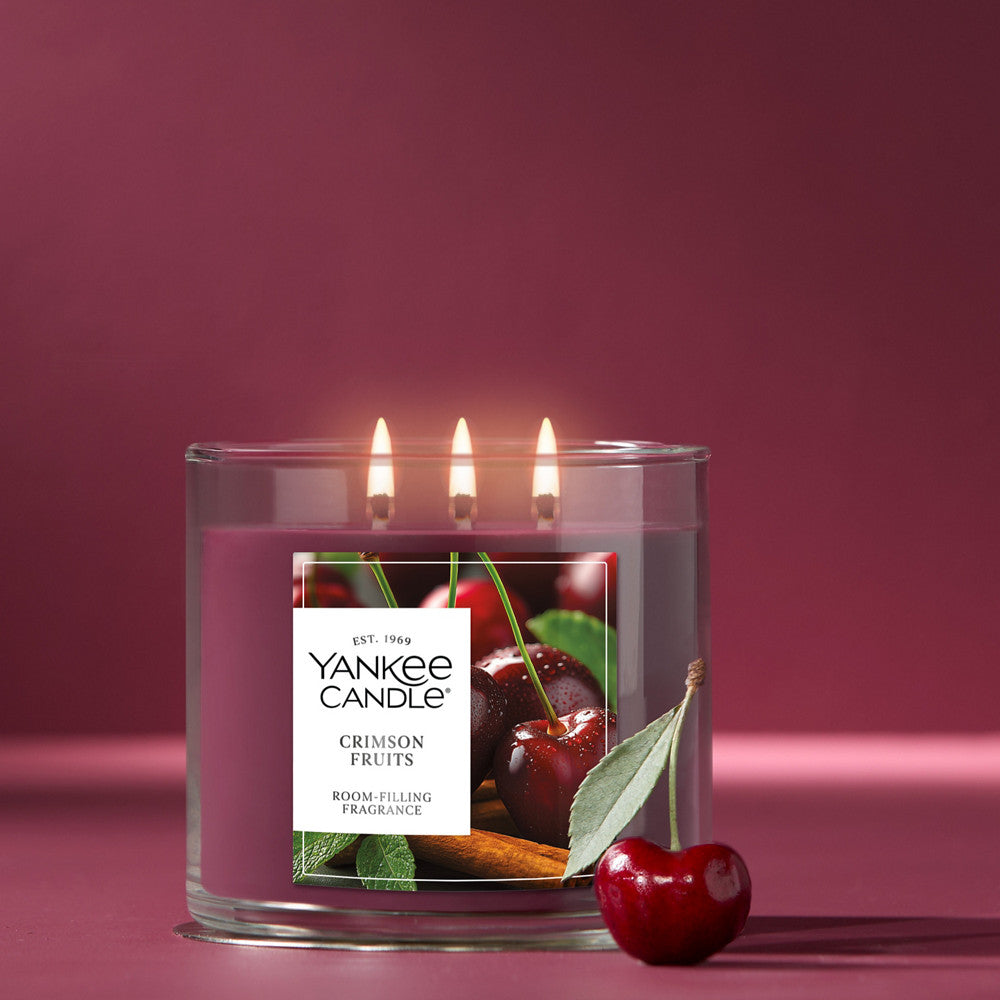 Crimson Fruits 3-Wick Candle