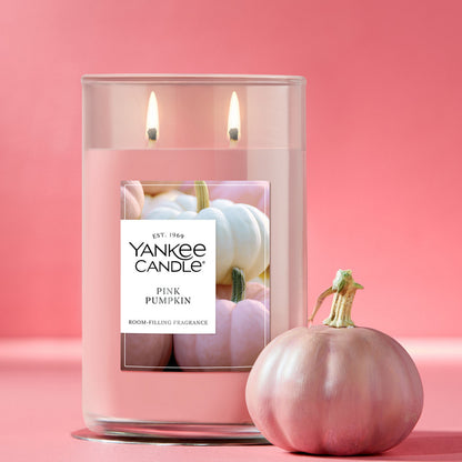 Pink Pumpkin Large Tumbler Candle