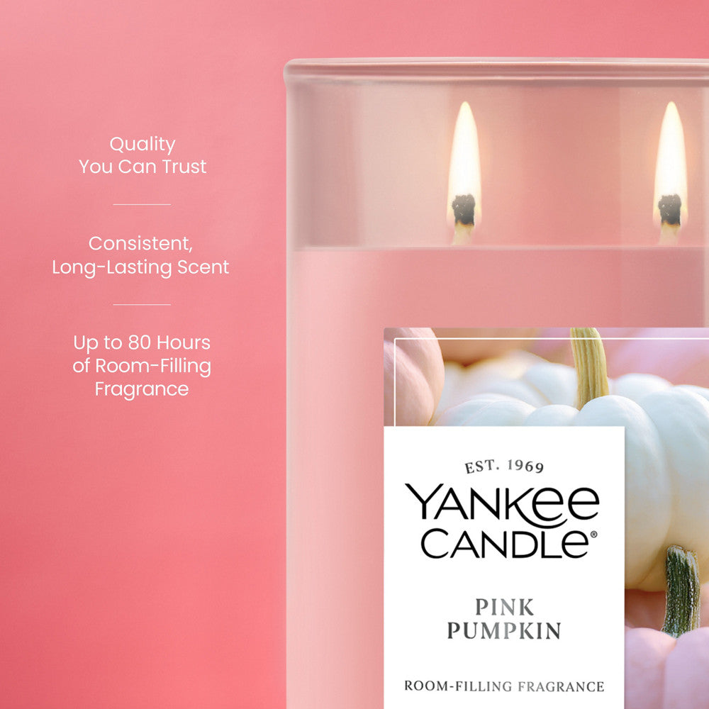 Pink Pumpkin Large Tumbler Candle