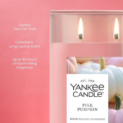 Pink Pumpkin Large Tumbler Candle
