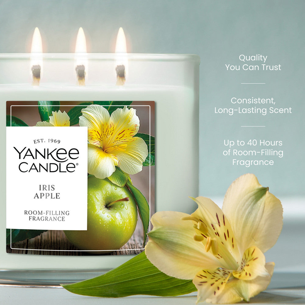 Iris Apple 3-Wick Candle