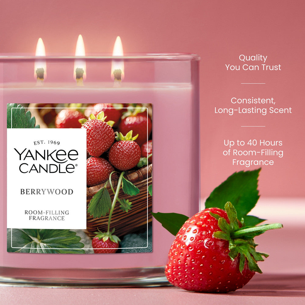 Berrywood 3-Wick Candle