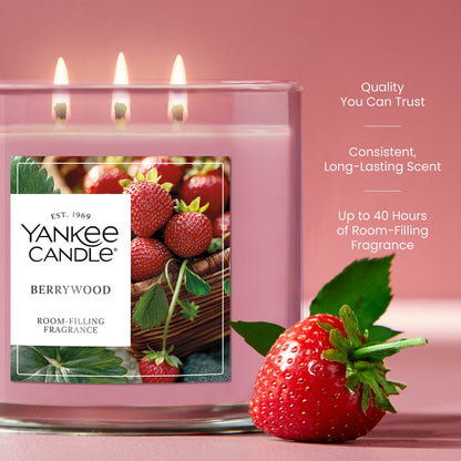 Berrywood 3-Wick Candle