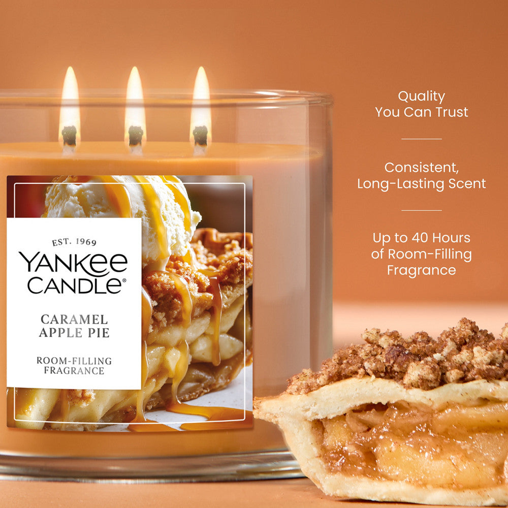 Caramel Apple Pie 3-Wick Candle