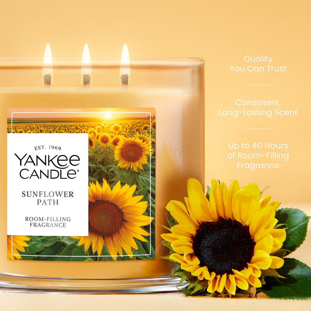 Sunflower Path 3-Wick Candle